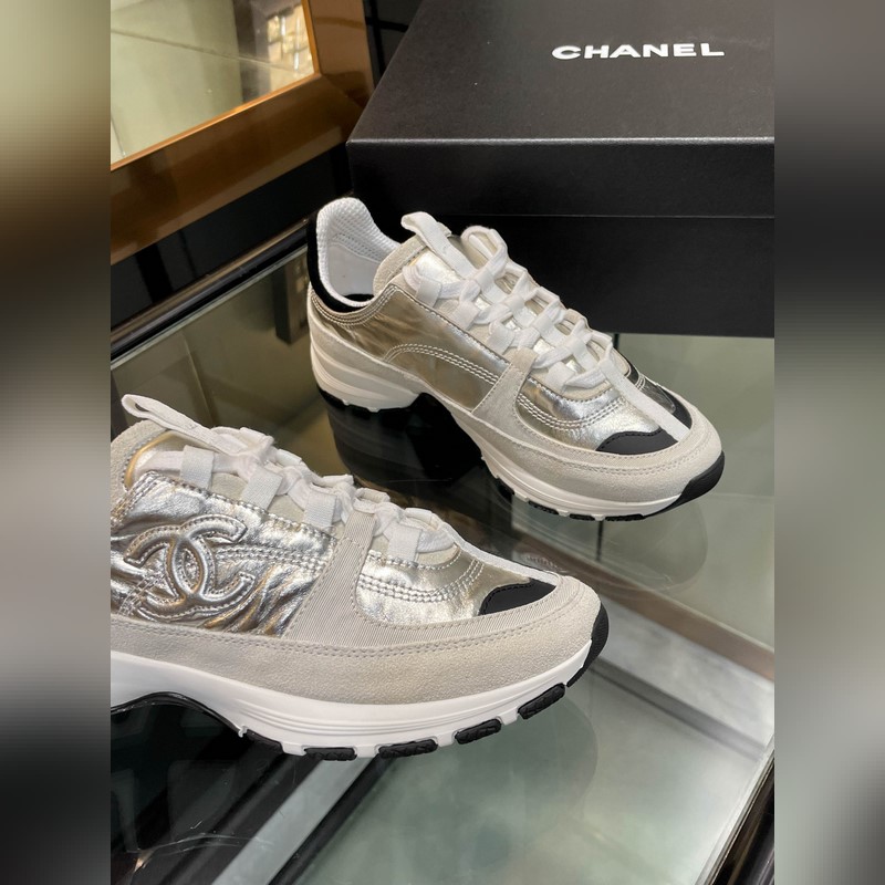 Chanel香奈兒25SS最新款小白鞋 休閑 運動鞋 滑闆鞋 原版購入開發做貨