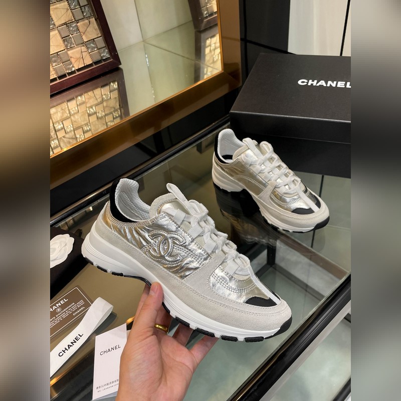 Chanel香奈兒25SS最新款小白鞋 休閑 運動鞋 滑闆鞋 原版購入開發做貨