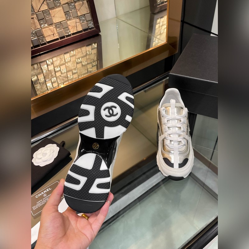 Chanel香奈兒25SS最新款小白鞋 休閑 運動鞋 滑闆鞋 原版購入開發做貨