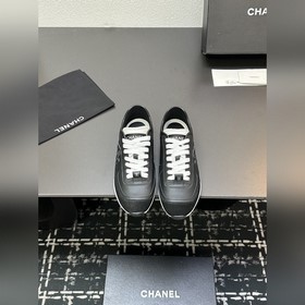 CHANE小香厚底熊貓闆鞋運動鞋 香奈兒2026ss火爆熊貓鞋 配色厚底休閑運動