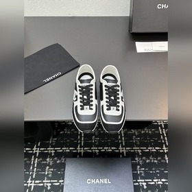 CHANE小香厚底熊貓闆鞋運動鞋 香奈兒2026ss火爆熊貓鞋 配色厚底休閑運動