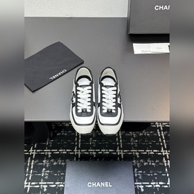 CHANE小香厚底熊貓闆鞋運動鞋 香奈兒2026ss火爆熊貓鞋 配色厚底休閑運動