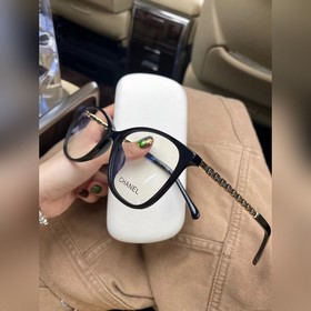 一直在 [CHANEL]香奈兒 CH3408Q標志性logo羊皮編織鏡腿 細框平