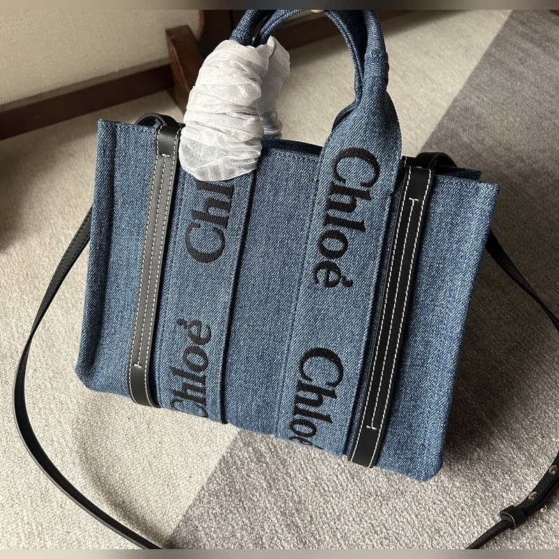 Chloé Woody Tote Bag 小號帥氣牛仔面料 平常出門時總是會需要