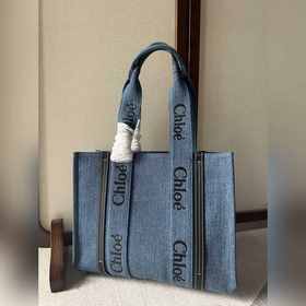 Chloé Woody Tote Bag 中號帥氣牛仔面料 平常出門時總是會需要