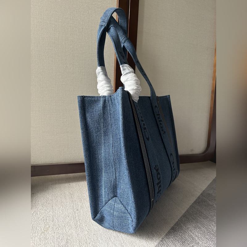Chloé Woody Tote Bag 中號帥氣牛仔面料 平常出門時總是會需要