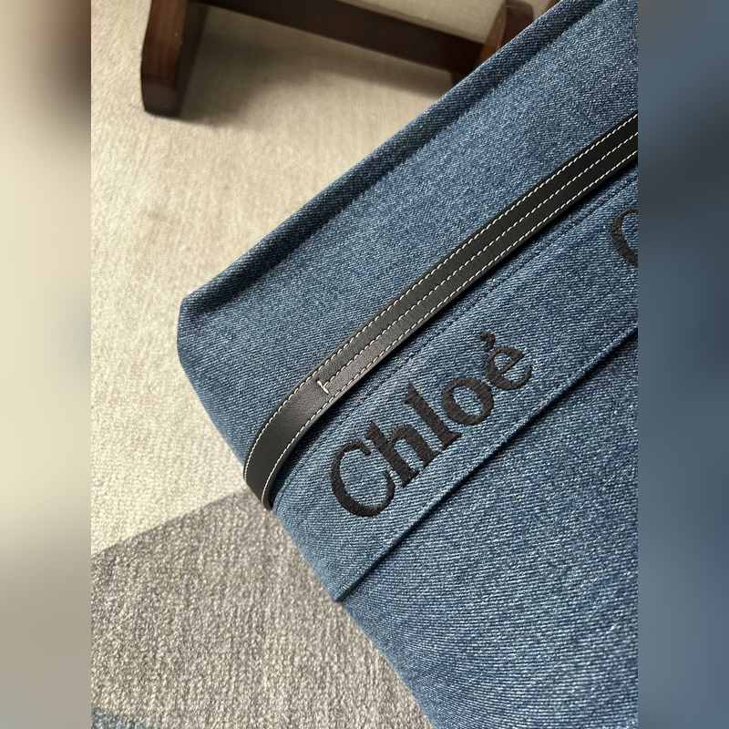 Chloé Woody Tote Bag 中號帥氣牛仔面料 平常出門時總是會需要