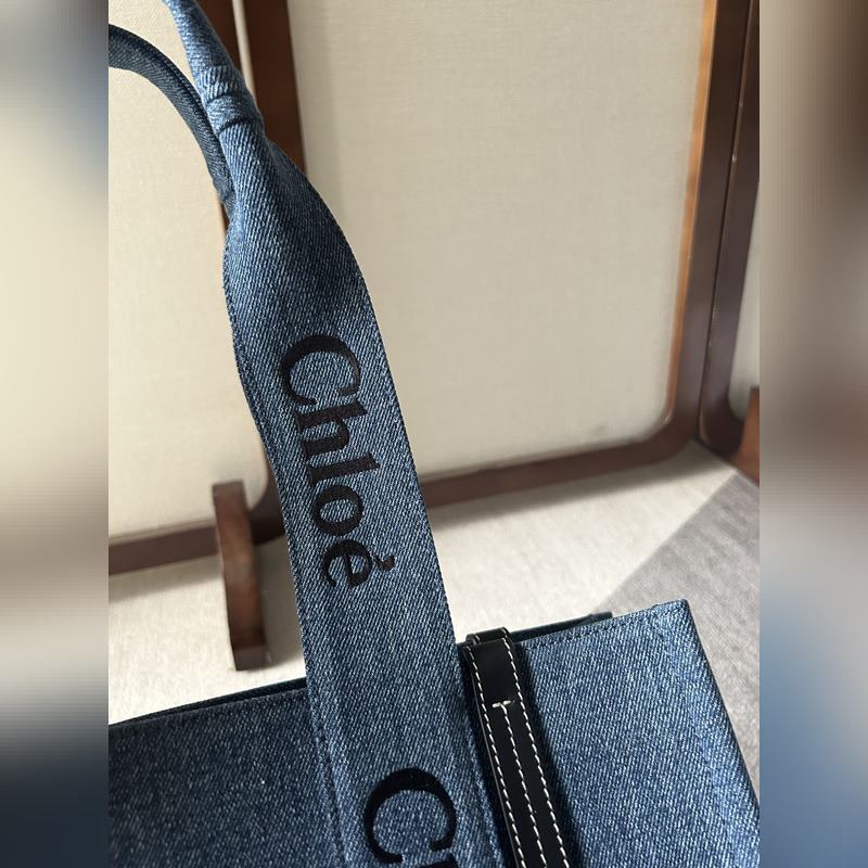 Chloé Woody Tote Bag 中號帥氣牛仔面料 平常出門時總是會需要