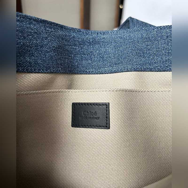 Chloé Woody Tote Bag 中號帥氣牛仔面料 平常出門時總是會需要