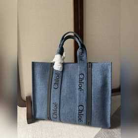 Chloé Woody Tote Bag 大號帥氣牛仔面料 平常出門時總是會需要