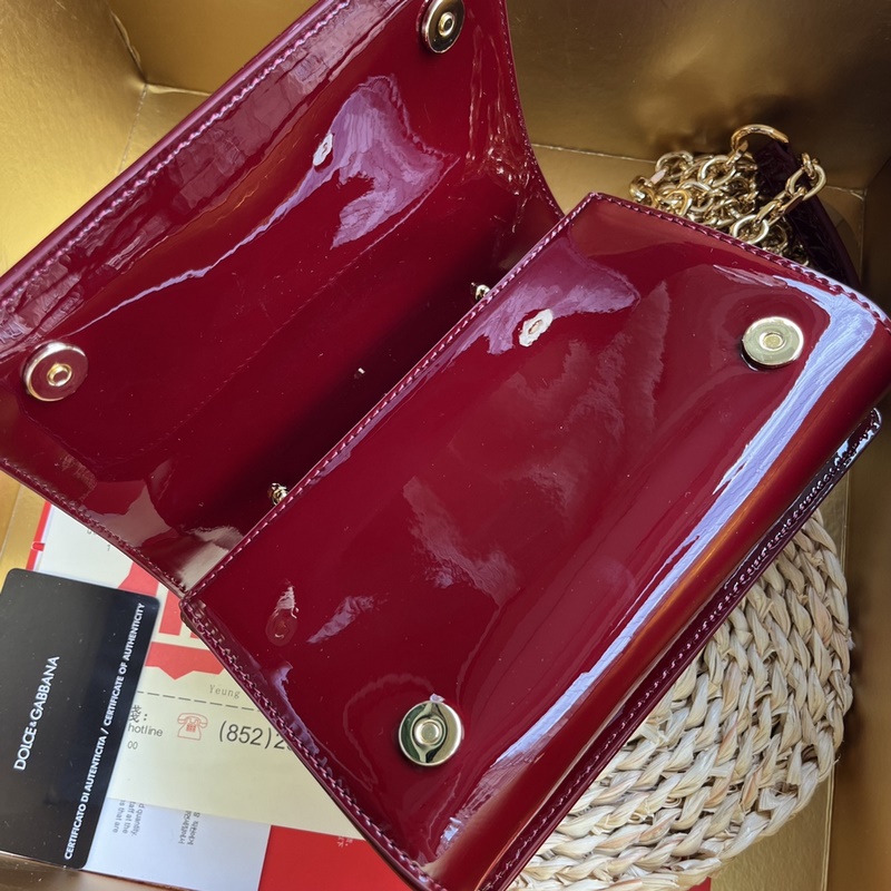 [Dolce & Gabbana 杜嘉班納] 新款。款號：9111漆皮 原單 細