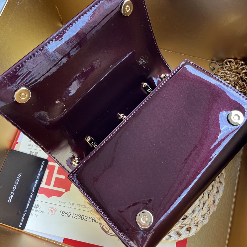 [Dolce & Gabbana 杜嘉班納] 新款。款號：9111漆皮 原單 細