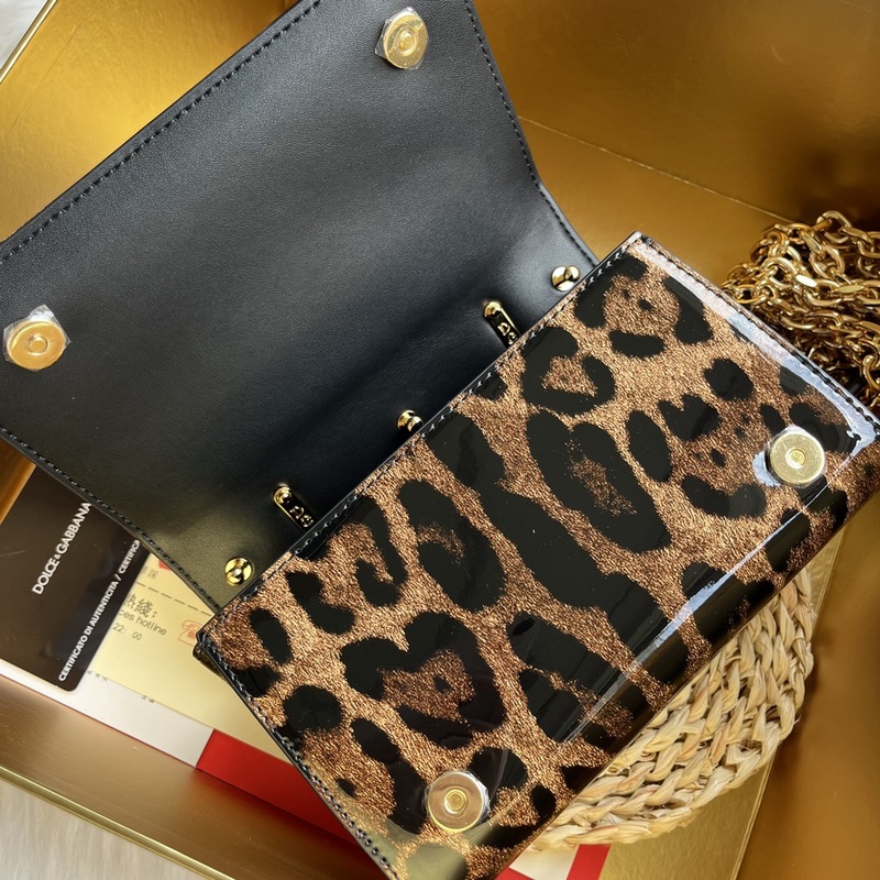 [Dolce & Gabbana 杜嘉班納] 新款。款號：9111漆皮豹紋 原單