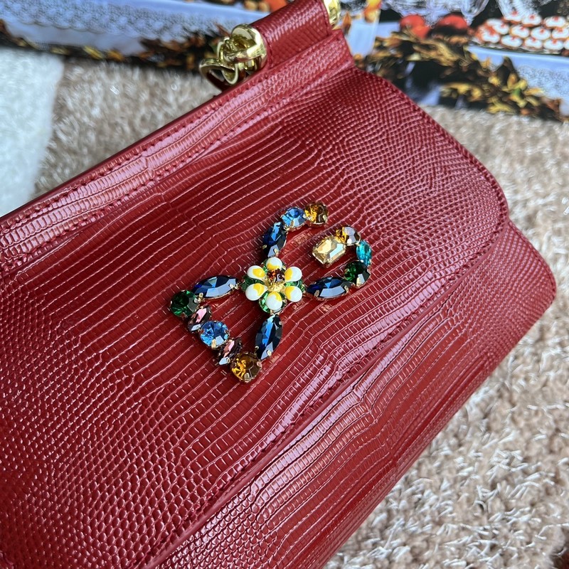 [Dolce & Gabbana 杜嘉班納]款號：4135蜥蜴鑽 原單 完美袋形