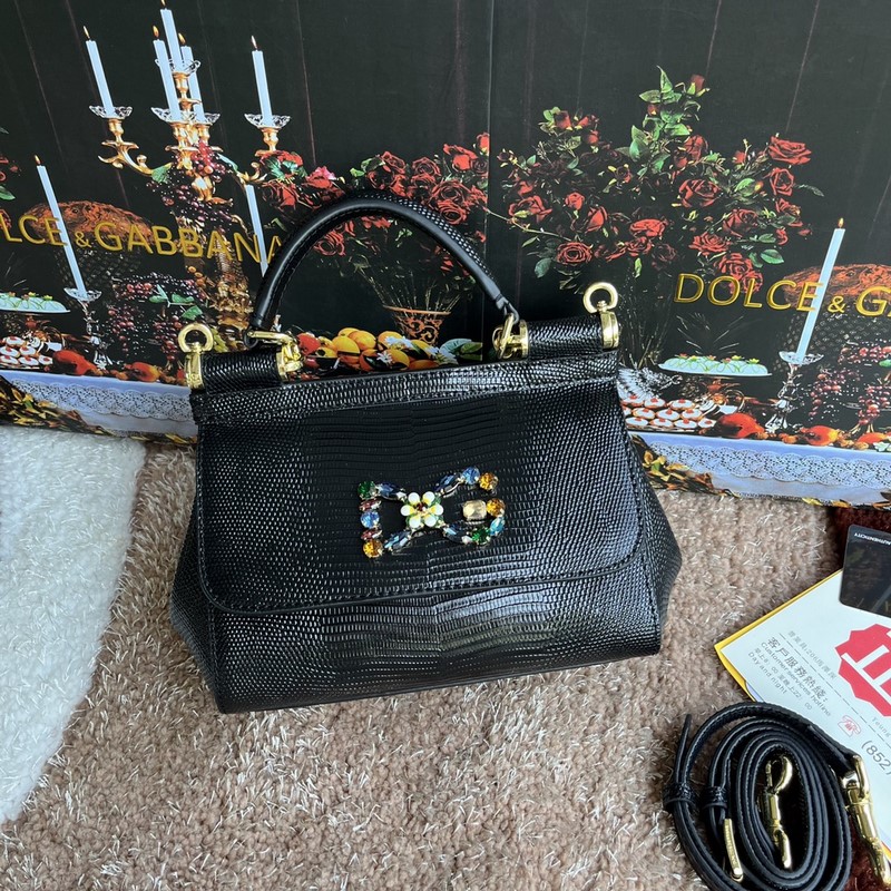 [Dolce & Gabbana 杜嘉班納]款號：4135蜥蜴鑽 原單 完美袋形