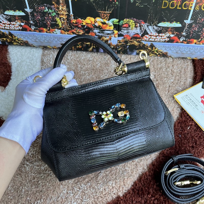 [Dolce & Gabbana 杜嘉班納]款號：4135蜥蜴鑽 原單 完美袋形