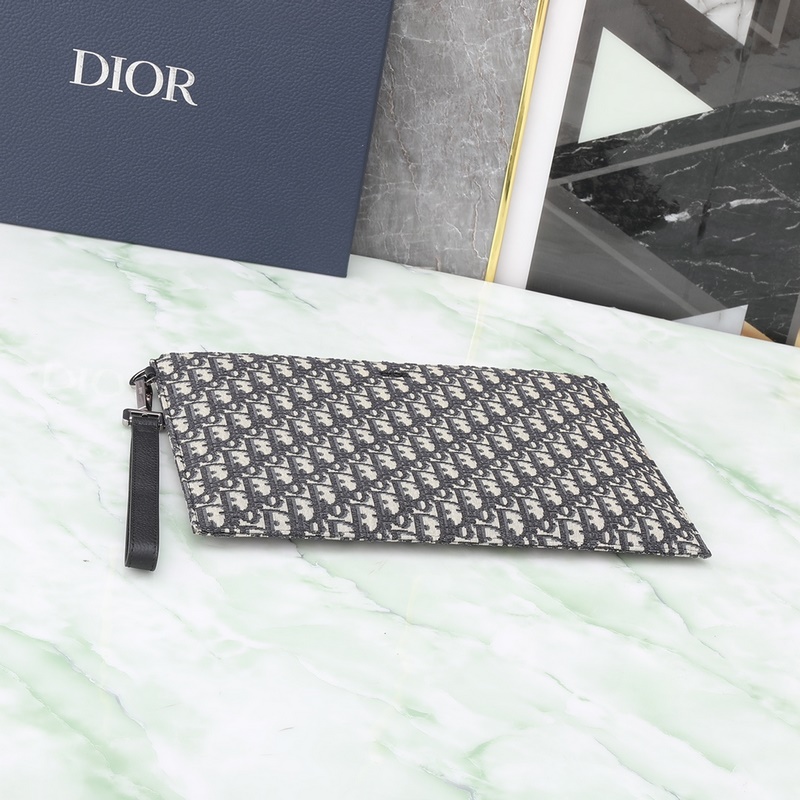 A4 手拿包 米色和黑色 Oblique 印花型號(hào)：2ESCA339YSE_H0