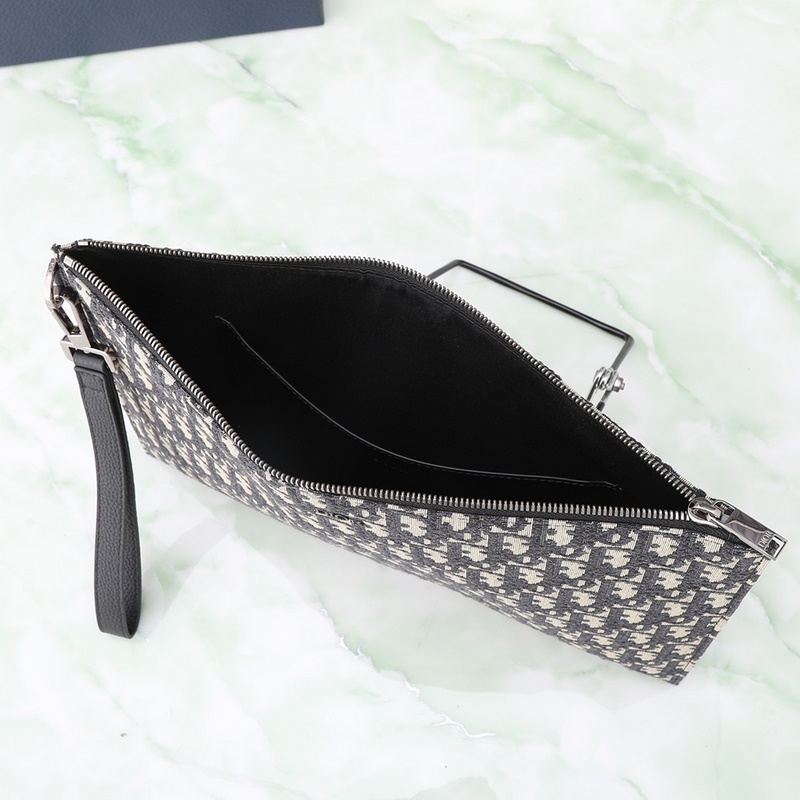 A4 手拿包 米色和黑色 Oblique 印花型號(hào)：2ESCA339YSE_H0