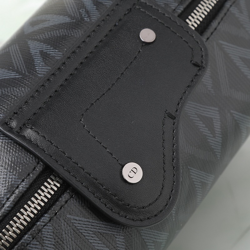 Dior Lingot洗漱包黑色CD Diamond 圖案帆布編號：2ADCA4