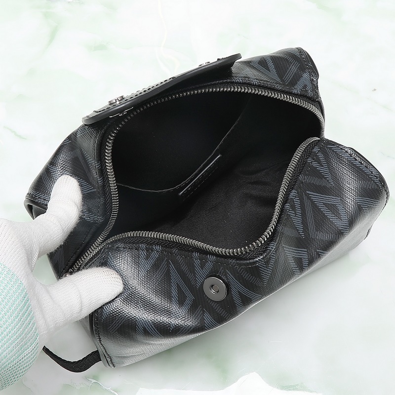 Dior Lingot洗漱包黑色CD Diamond 圖案帆布編號：2ADCA4