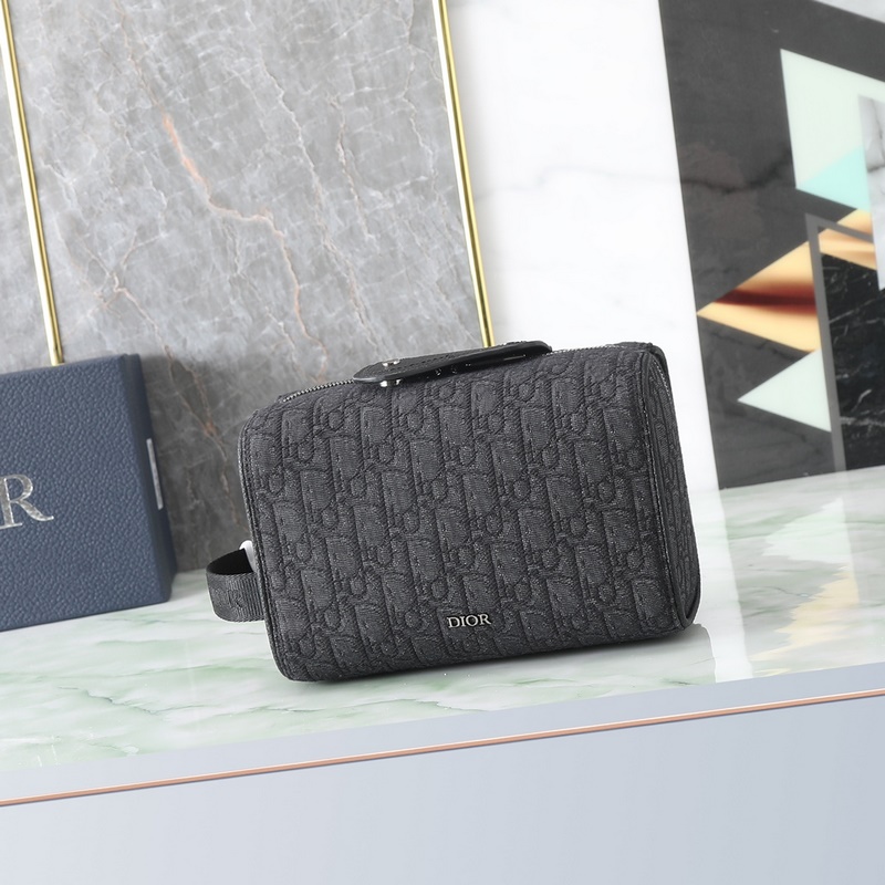 Dior Lingot洗漱包米色和黑色 Oblique 印花 編號：2ADCA4