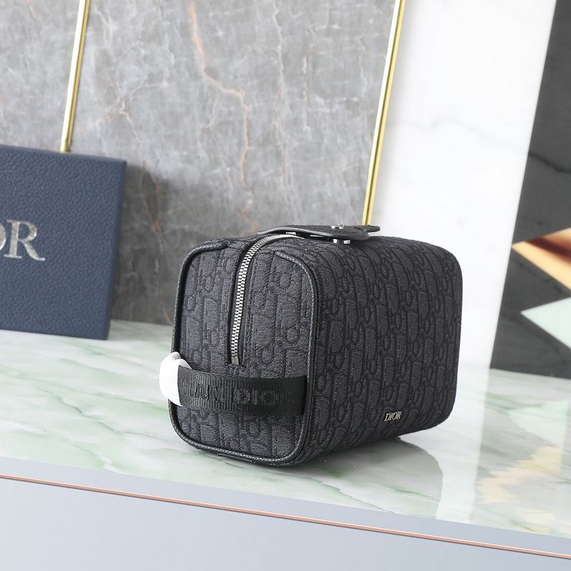 Dior Lingot洗漱包米色和黑色 Oblique 印花 編號：2ADCA4