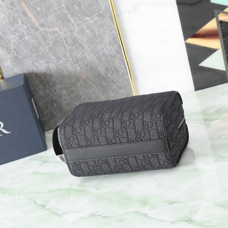 Dior Lingot洗漱包米色和黑色 Oblique 印花 編號：2ADCA4