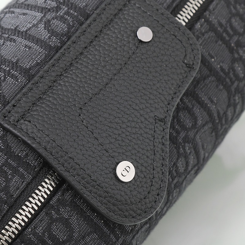 Dior Lingot洗漱包米色和黑色 Oblique 印花 編號：2ADCA4