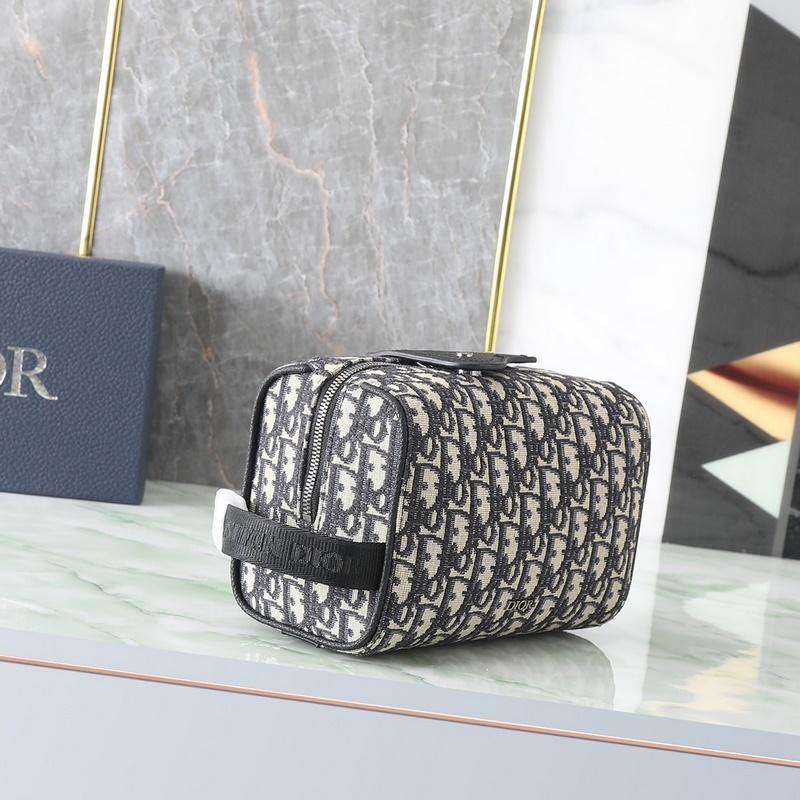 Dior Lingot洗漱包米色和黑色 Oblique 印花 編號(hào)：2ADCA4