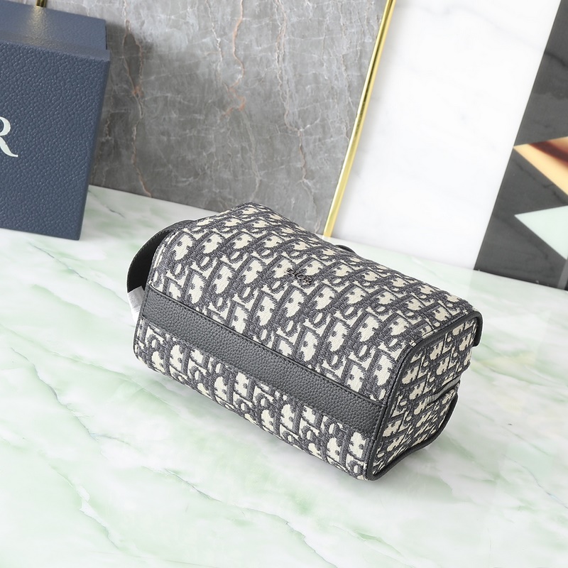 Dior Lingot洗漱包米色和黑色 Oblique 印花 編號(hào)：2ADCA4