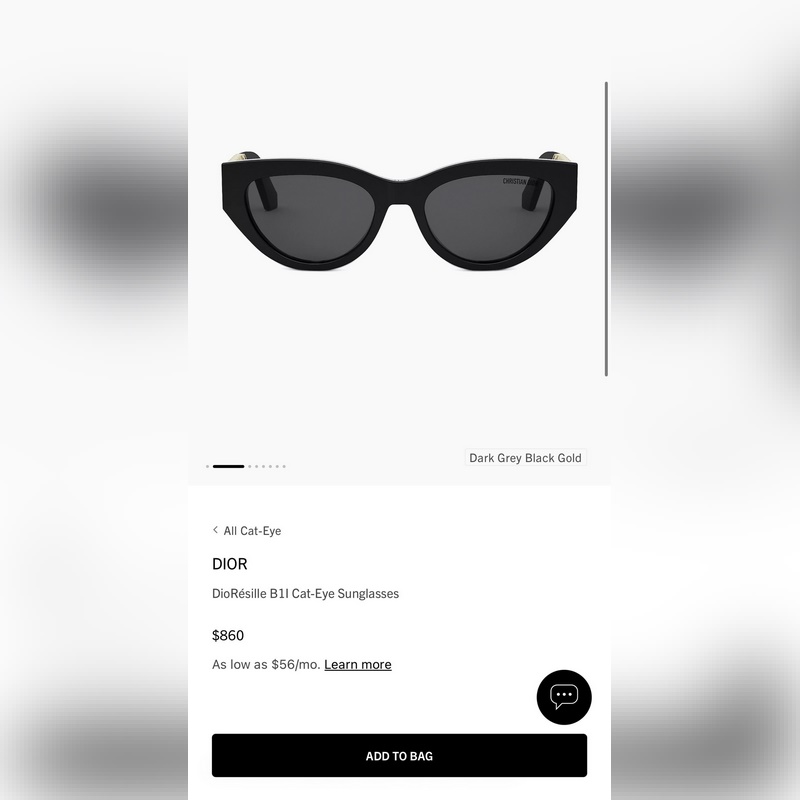 DIOR MOD：DioResille B1I Size：55口21 140