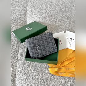 goyard狗牙對折短夾灰色 8格卡位 整鈔位，超級實用 作為顔狗真的很難不愛