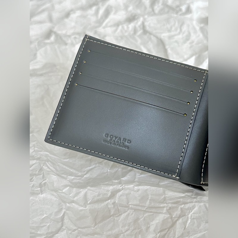 goyard狗牙對折短夾灰色 8格卡位 整鈔位，超級實用 作為顔狗真的很難不愛