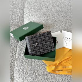 goyard狗牙對折短夾黑棕 8格卡位 整鈔位，超級實用 作為顔狗真的很難不愛