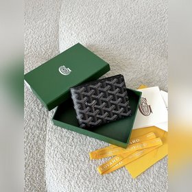 goyard狗牙對折短夾黑色 8格卡位 整鈔位，超級實用 作為顔狗真的很難不愛