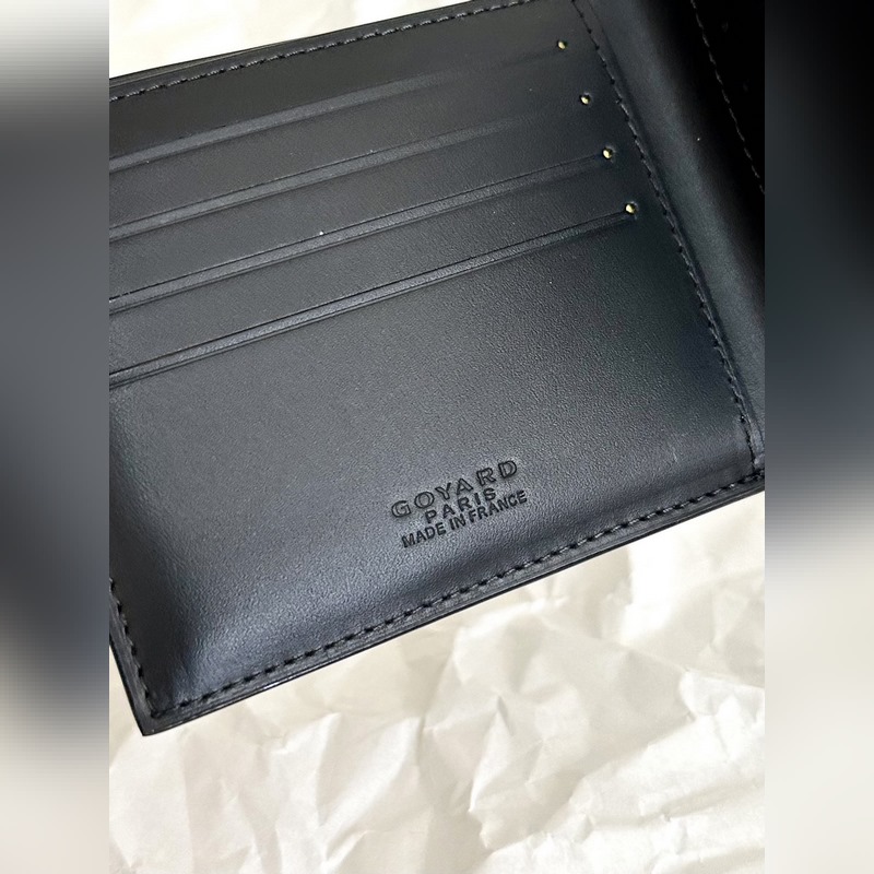 goyard狗牙對折短夾黑色 8格卡位 整鈔位，超級實用 作為顔狗真的很難不愛