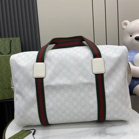 配全套原廠綠色禮品袋 GG大號旅行包 自20世紀70年代 Gucci Tenni