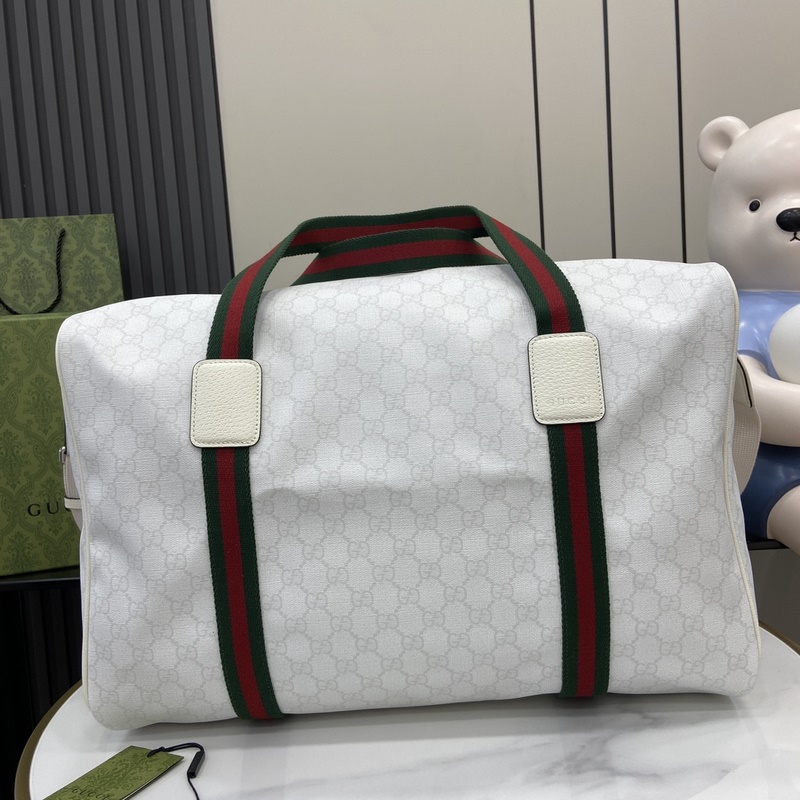 配全套原廠綠色禮品袋 GG大號旅行包 自20世紀70年代 Gucci Tenni