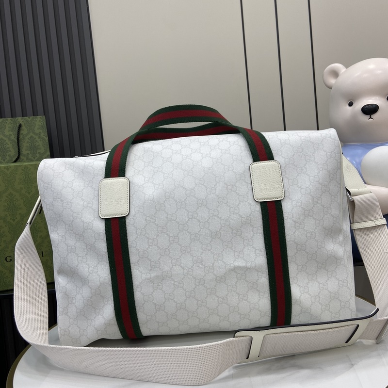 配全套原廠綠色禮品袋 GG大號旅行包 自20世紀70年代 Gucci Tenni