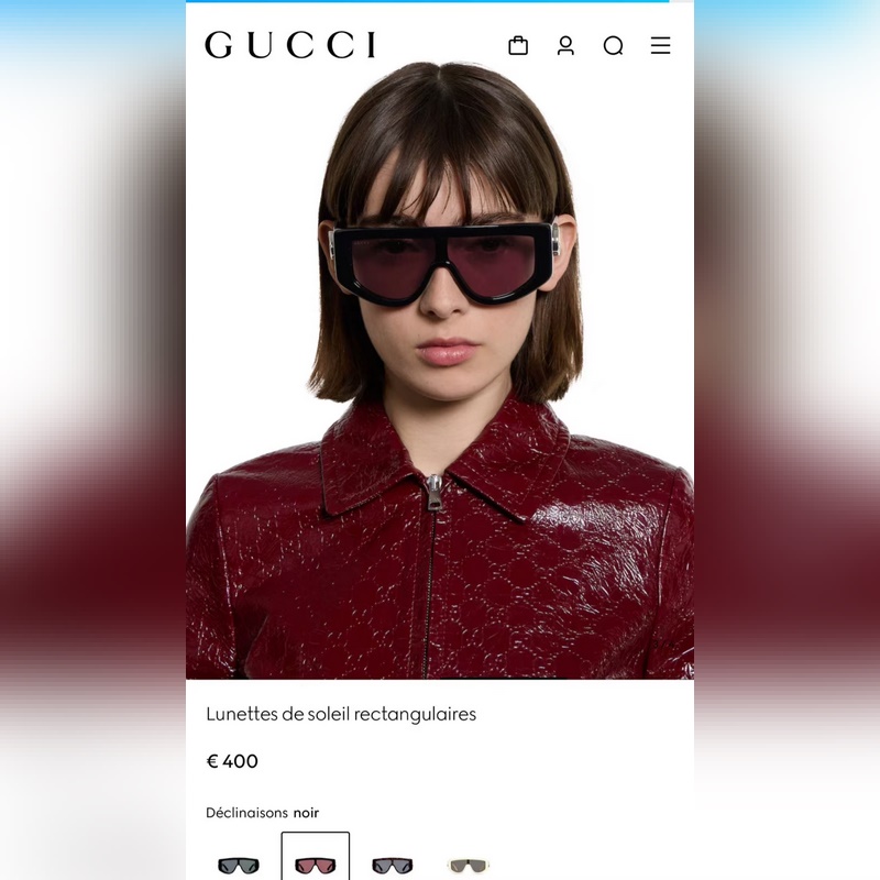 GUCCI MODEL：GG19550  S SIZE：58口7-145