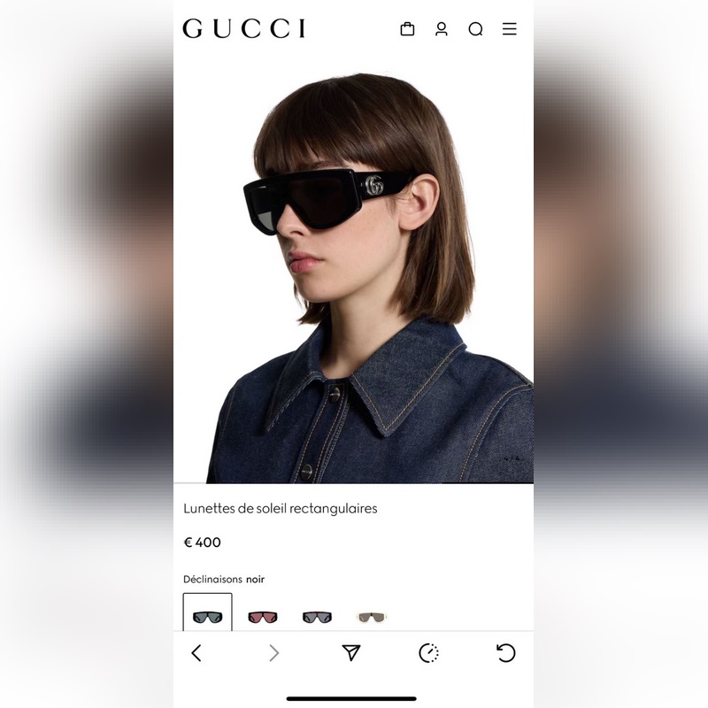 GUCCI MODEL：GG19550  S SIZE：58口7-145