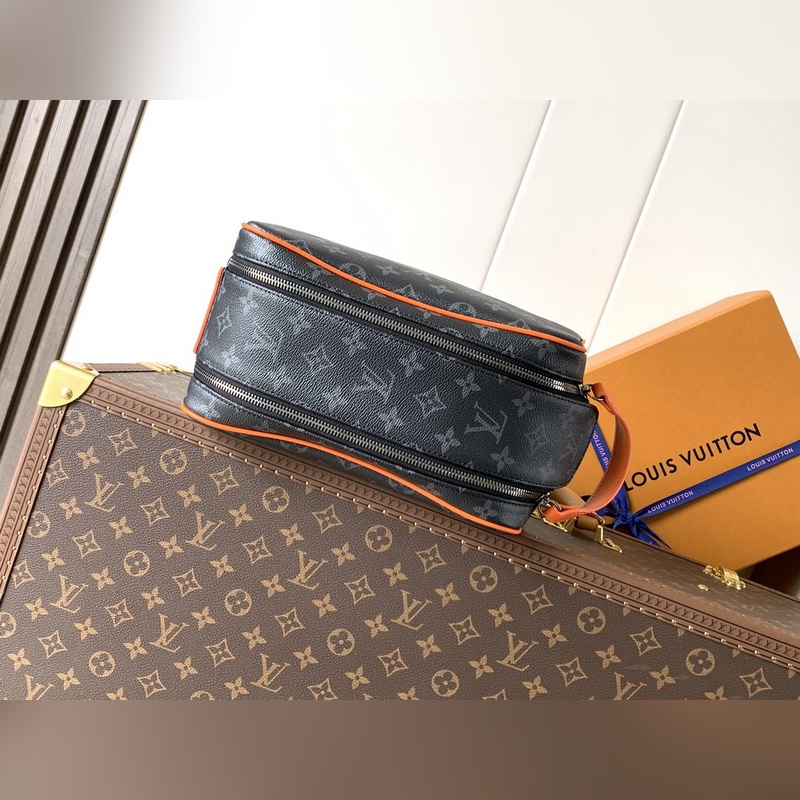 M15246橙色 頂級原單 變碼芯片163C 本款Dopp Kit梳洗包以細緻粒