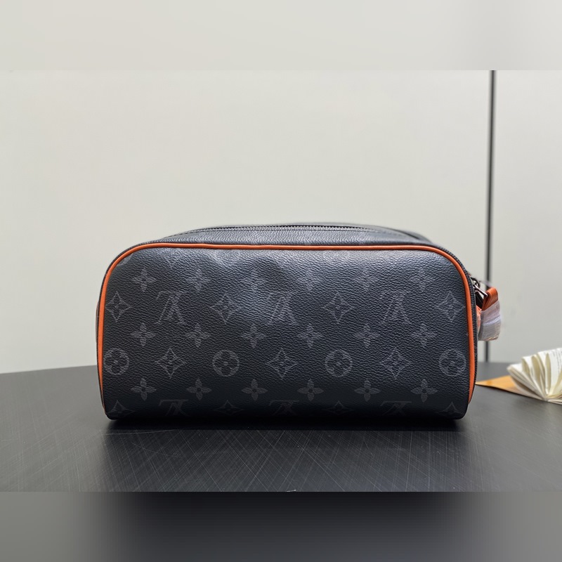 M15246黑花橙色 洗漱包系列 DOPP KIT 盥洗袋 本款 Dopp Ki