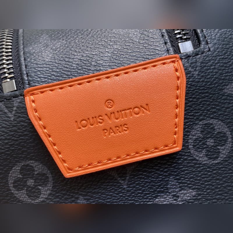 M15246黑花橙色 洗漱包系列 DOPP KIT 盥洗袋 本款 Dopp Ki