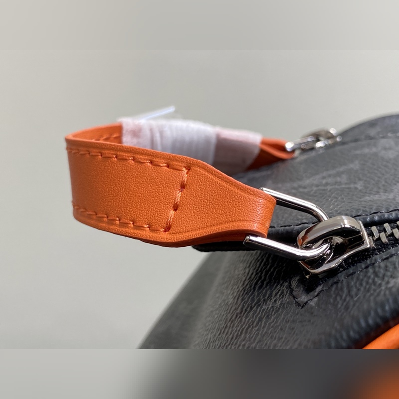 M15246黑花橙色 洗漱包系列 DOPP KIT 盥洗袋 本款 Dopp Ki