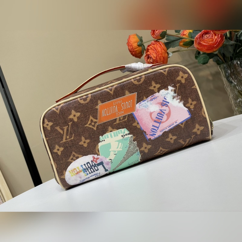 頂級(jí)原單複刻獨(dú)家實(shí)拍 [Compartments 盥洗化妝袋]M14744 老花