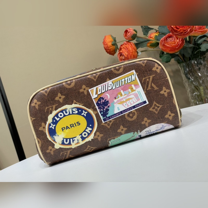 頂級(jí)原單複刻獨(dú)家實(shí)拍 [Compartments 盥洗化妝袋]M14744 老花