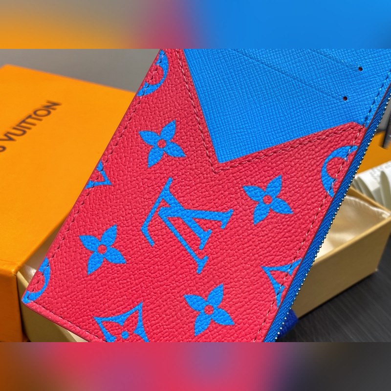 M14762紅色 拉鍊卡包卡夾 新款 Coin拉鍊卡夾 夏日配色出貨！超級便利的