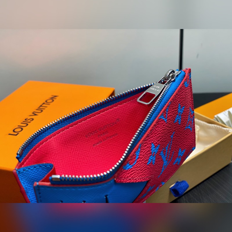 M14762紅色 拉鍊卡包卡夾 新款 Coin拉鍊卡夾 夏日配色出貨！超級便利的