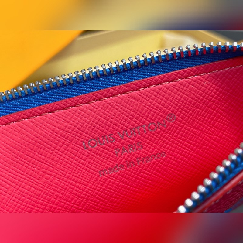 M14762紅色 拉鍊卡包卡夾 新款 Coin拉鍊卡夾 夏日配色出貨！超級便利的